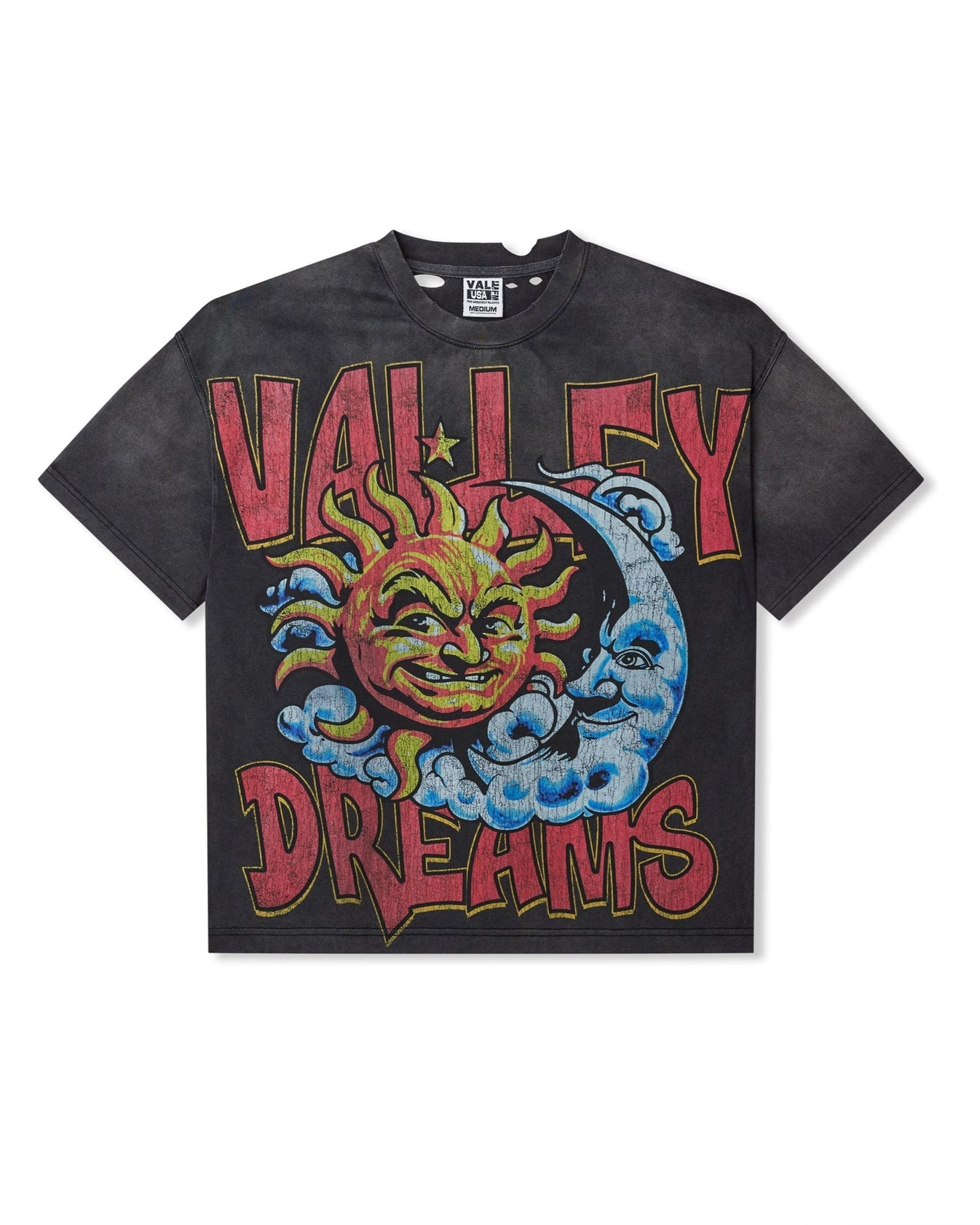 VALE Forever Thrashed Sun Tee Black