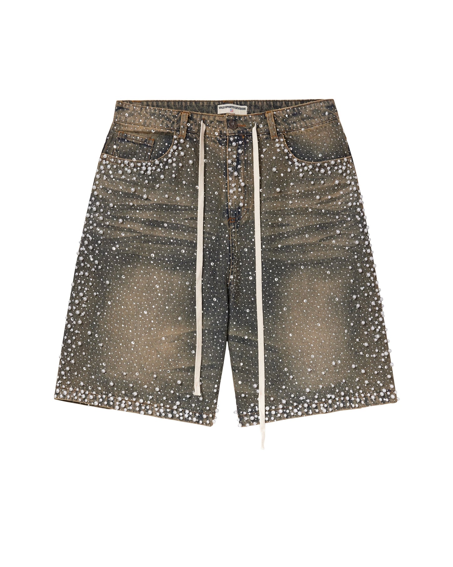VALE Rainstorm Denim Shorts Stone Wash