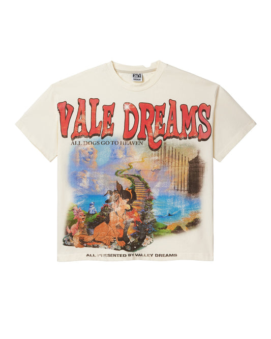 VALE All Dogs Go To Heaven Tee White