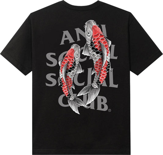 Anti Social Social Club Koi Garden 3M Tee Black