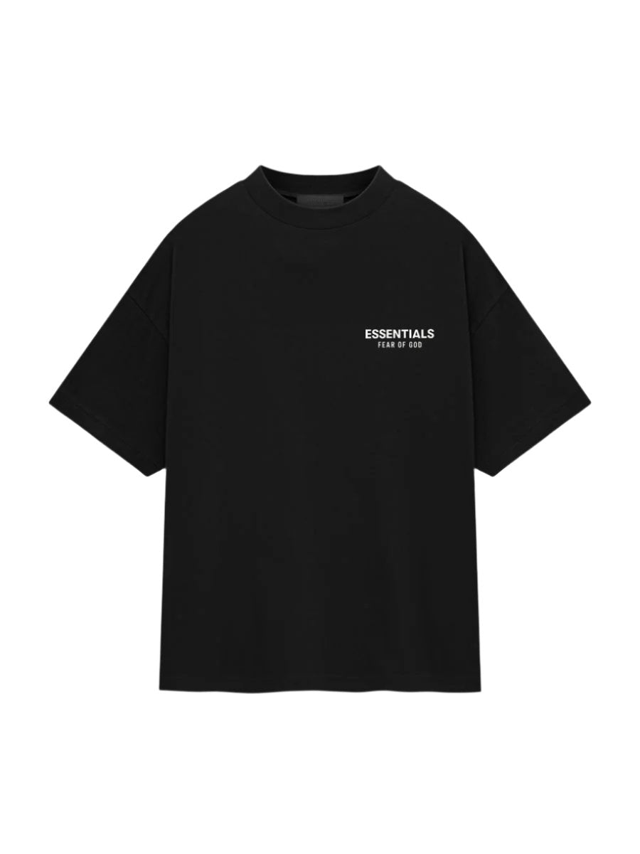 Fear of God Essentials Jersey Tee Jet Black SS25