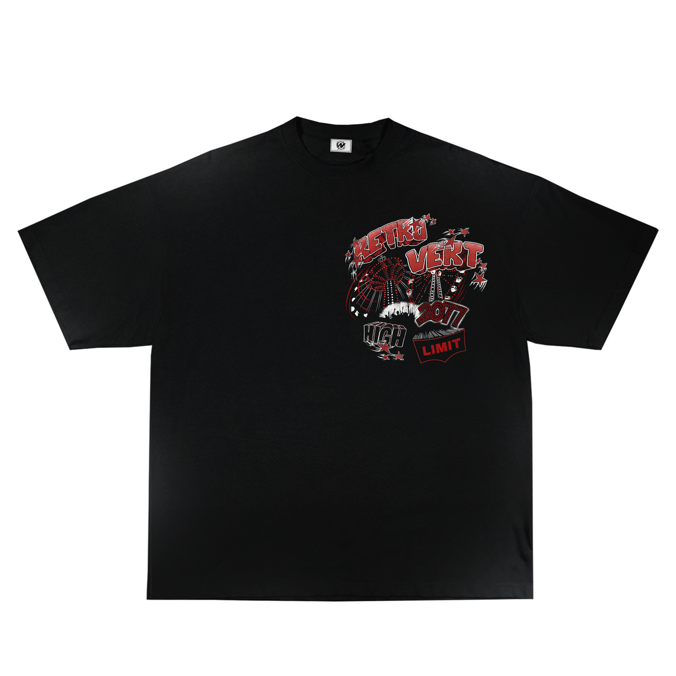 Retrovert Red Festival Tee Black