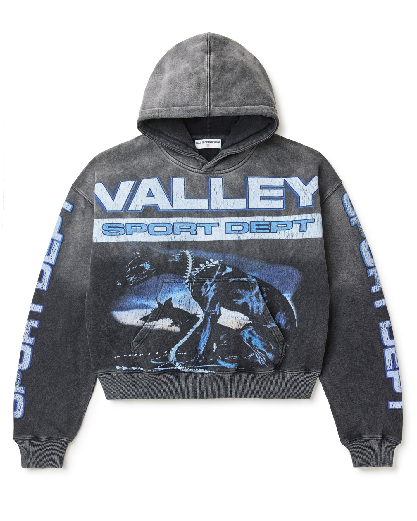 VALE Blue Watchdog Pullover Hoodie Black