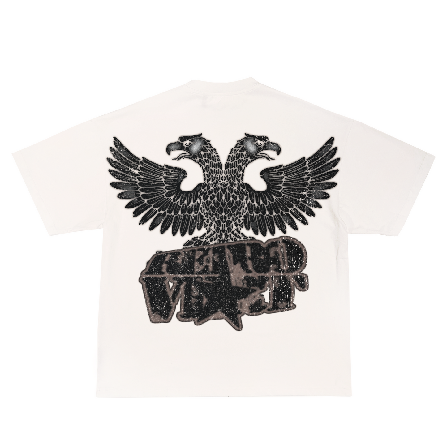 Retrovert Brown Bird Tee White