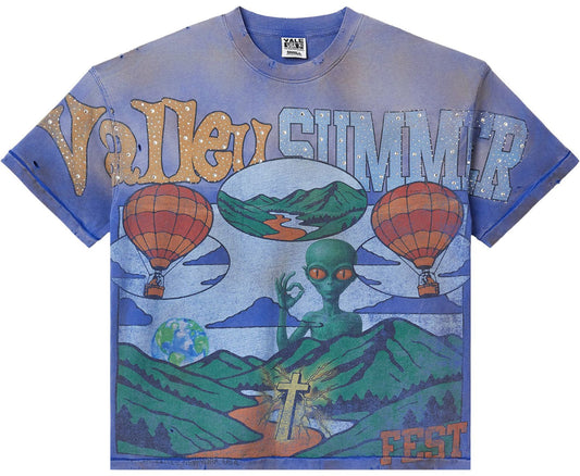 VALE Summer Slam Bling Tee Vintage Blue