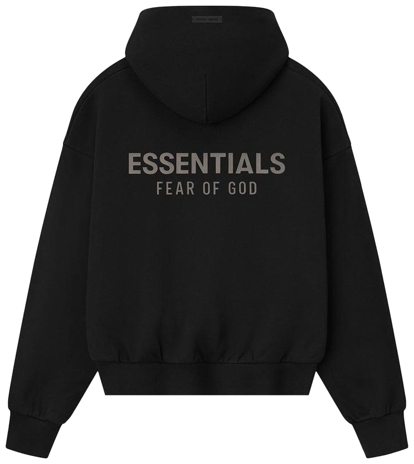 Fear of God Essentials Fleece Hoodie Metallic Jet Black