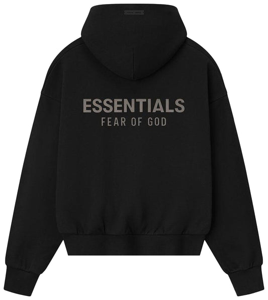 Fear of God Essentials Fleece Hoodie Metallic Jet Black