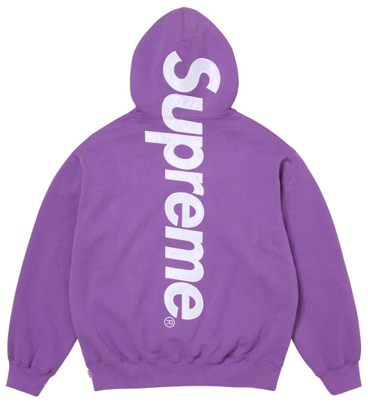 Supreme Satin Appliqué Hoodie (FW25) Violet