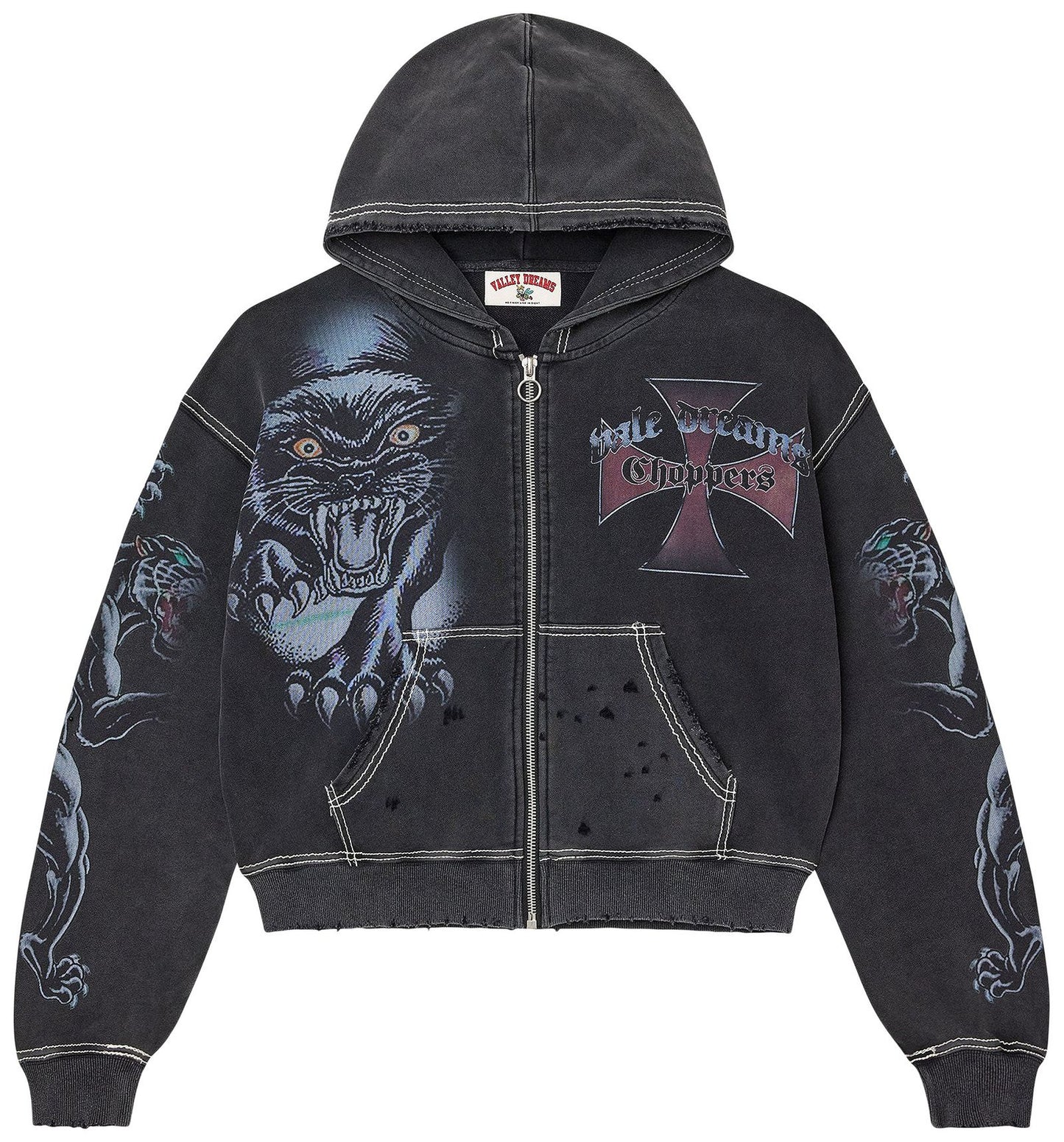 VALE Forever Hardy Boys Zip Up Hoodie Black