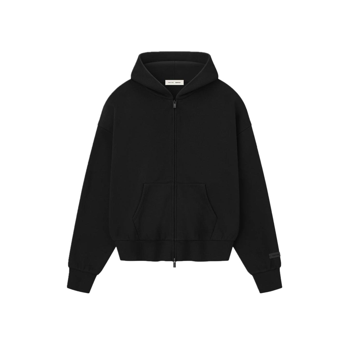 Fear of God Essentials Zip Up Metallic Jet Black