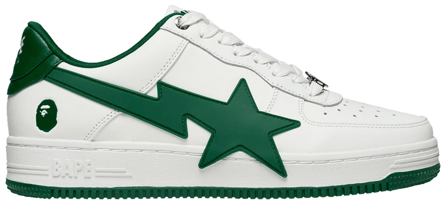 A Bathing Ape Bape Sta Low White Pine Green