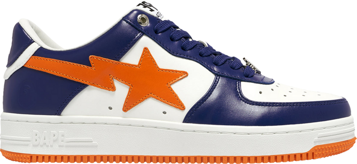A Bathing Ape Bape Sta Low Orange Dark Blue