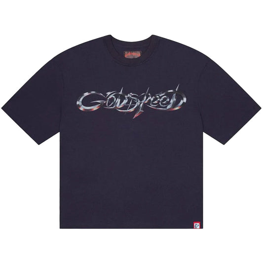 Godspeed New Age Logo Tee Navy Blue