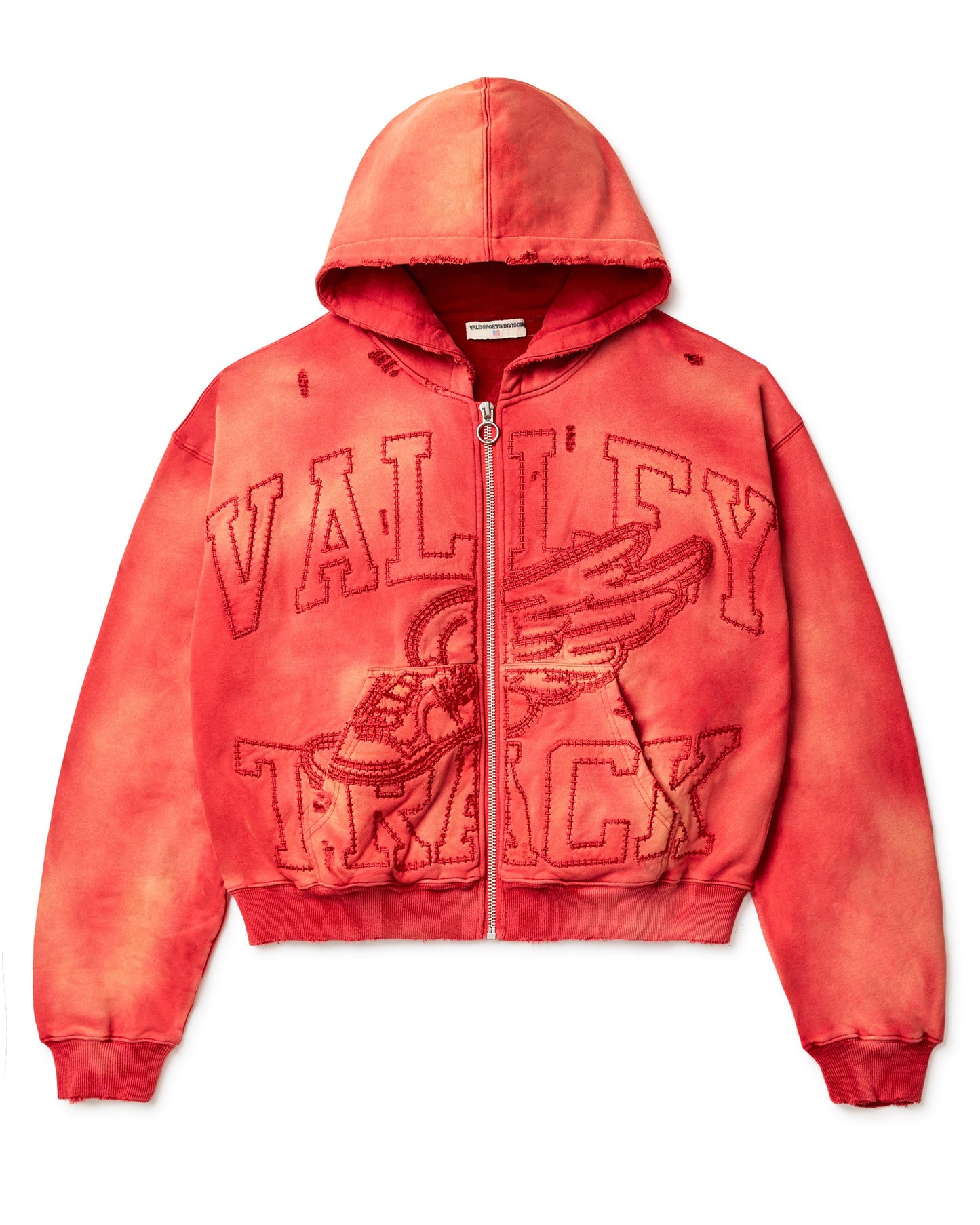 VALE Inferno Zip Up Hoodie Red