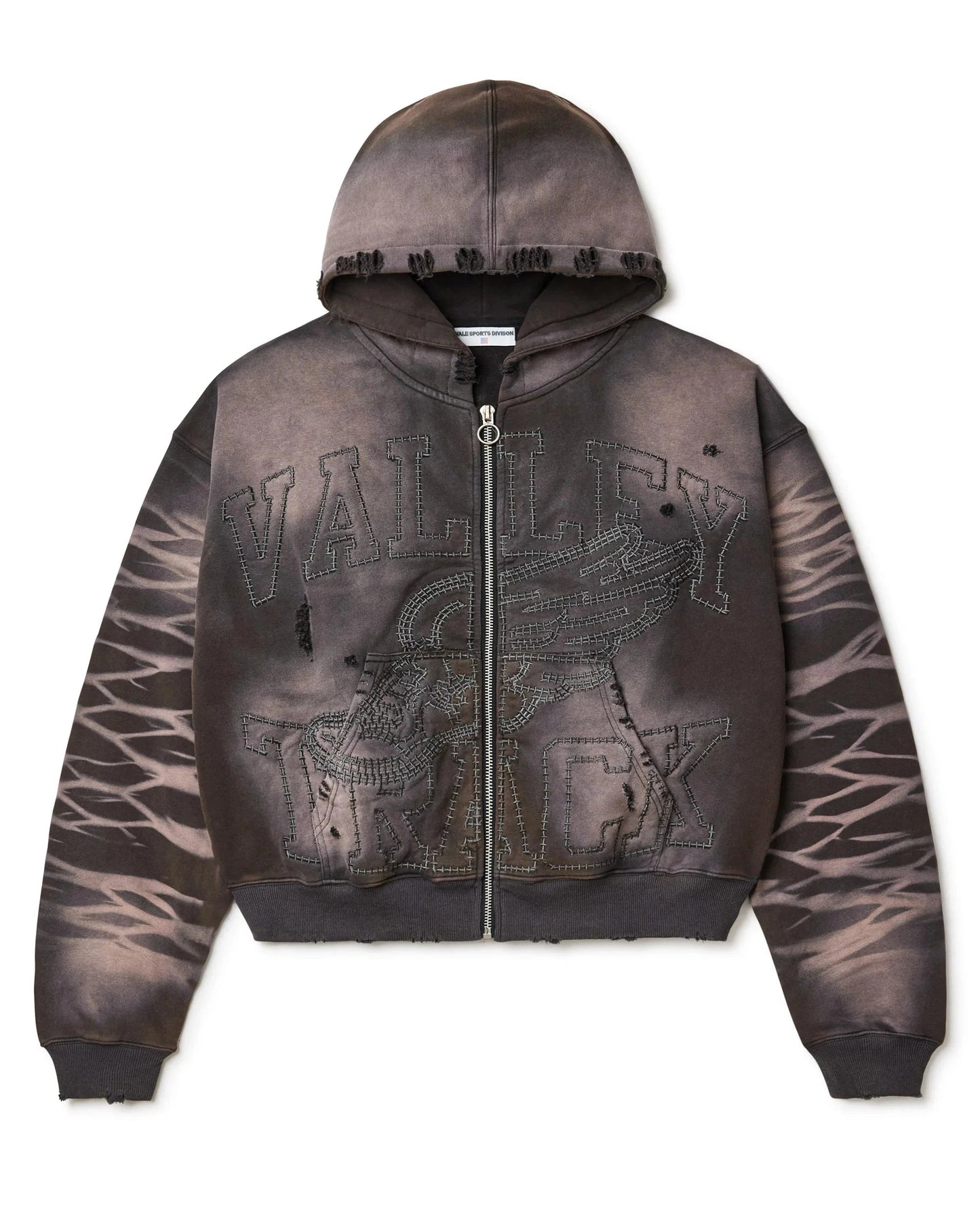 VALE Garden Zip Up Hoodie Velvet Brown