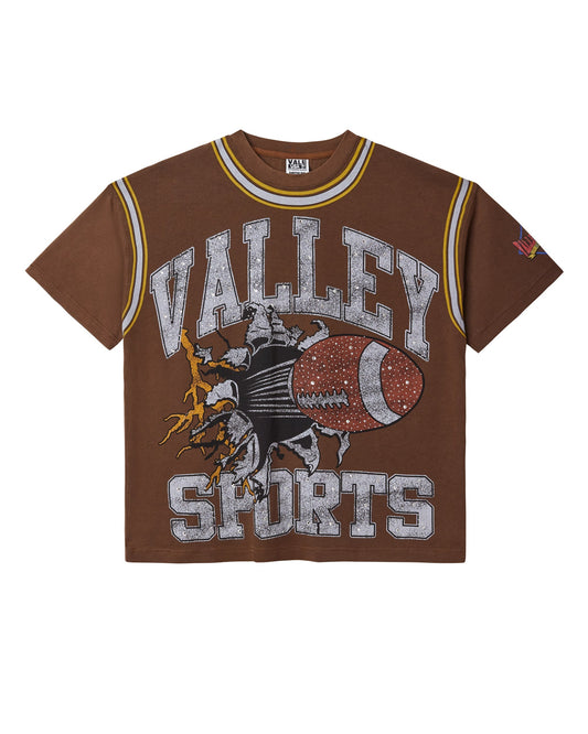 VALE Classic Football Bling Tee Brown