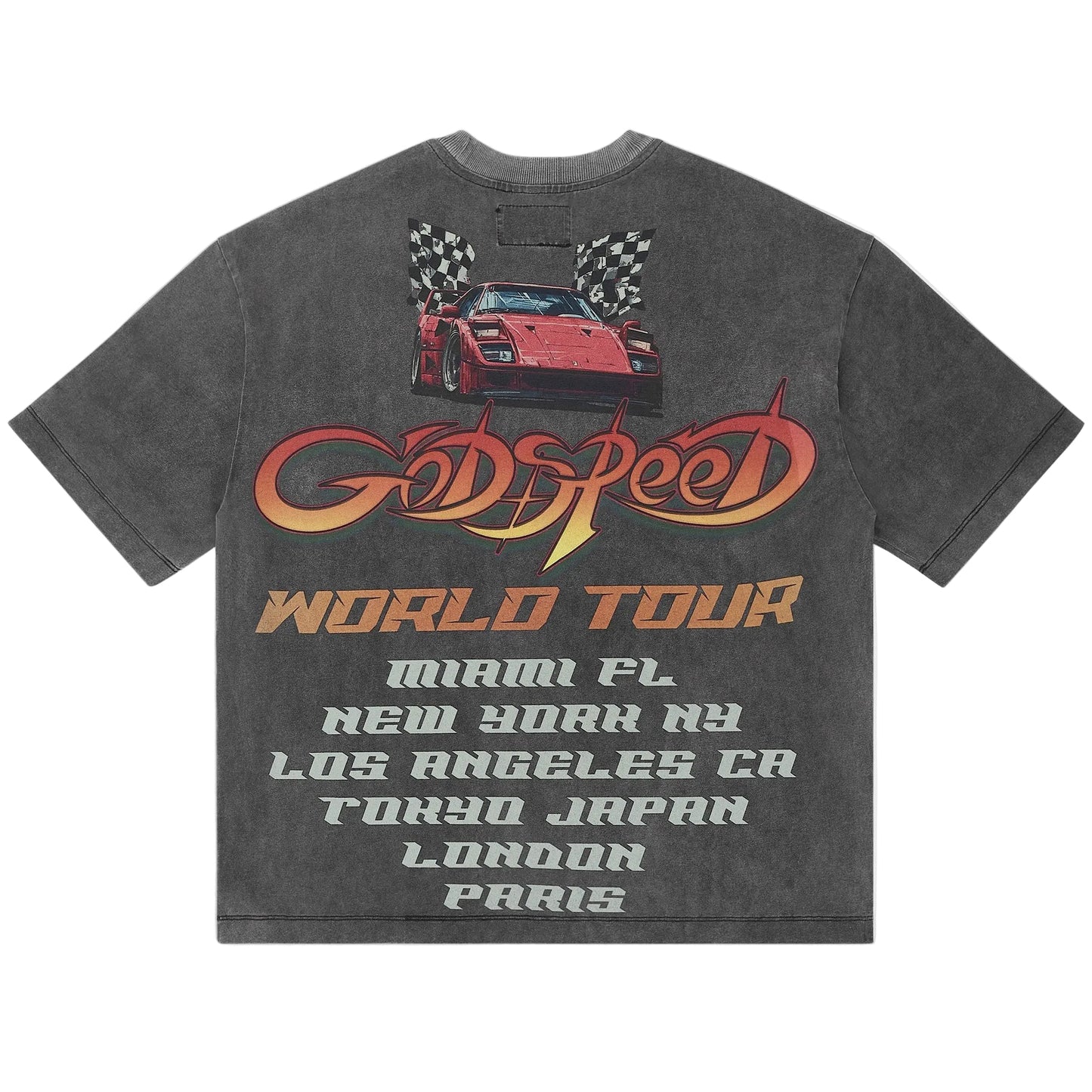 Godspeed South Beach Miami Tee Washed Grey