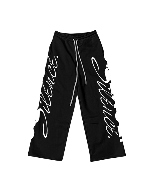 SILENCE 00verly Black Tears Sweatpants Black