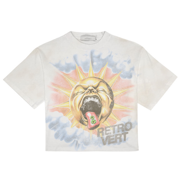 Retrovert Sun Tongue Tee White