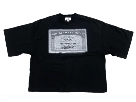 Profit Minded SSN Card Tee Black