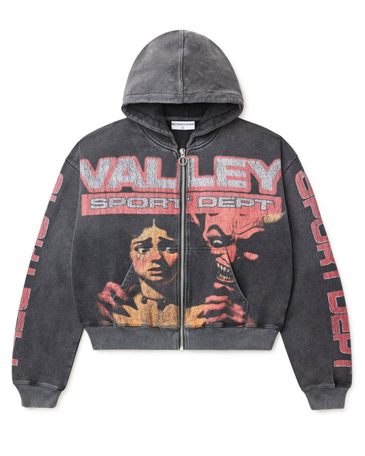 VALE Devils Advocate Zip Up Hoodie Black