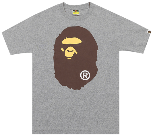 BAPE Brown Big Ape Head Tee Grey