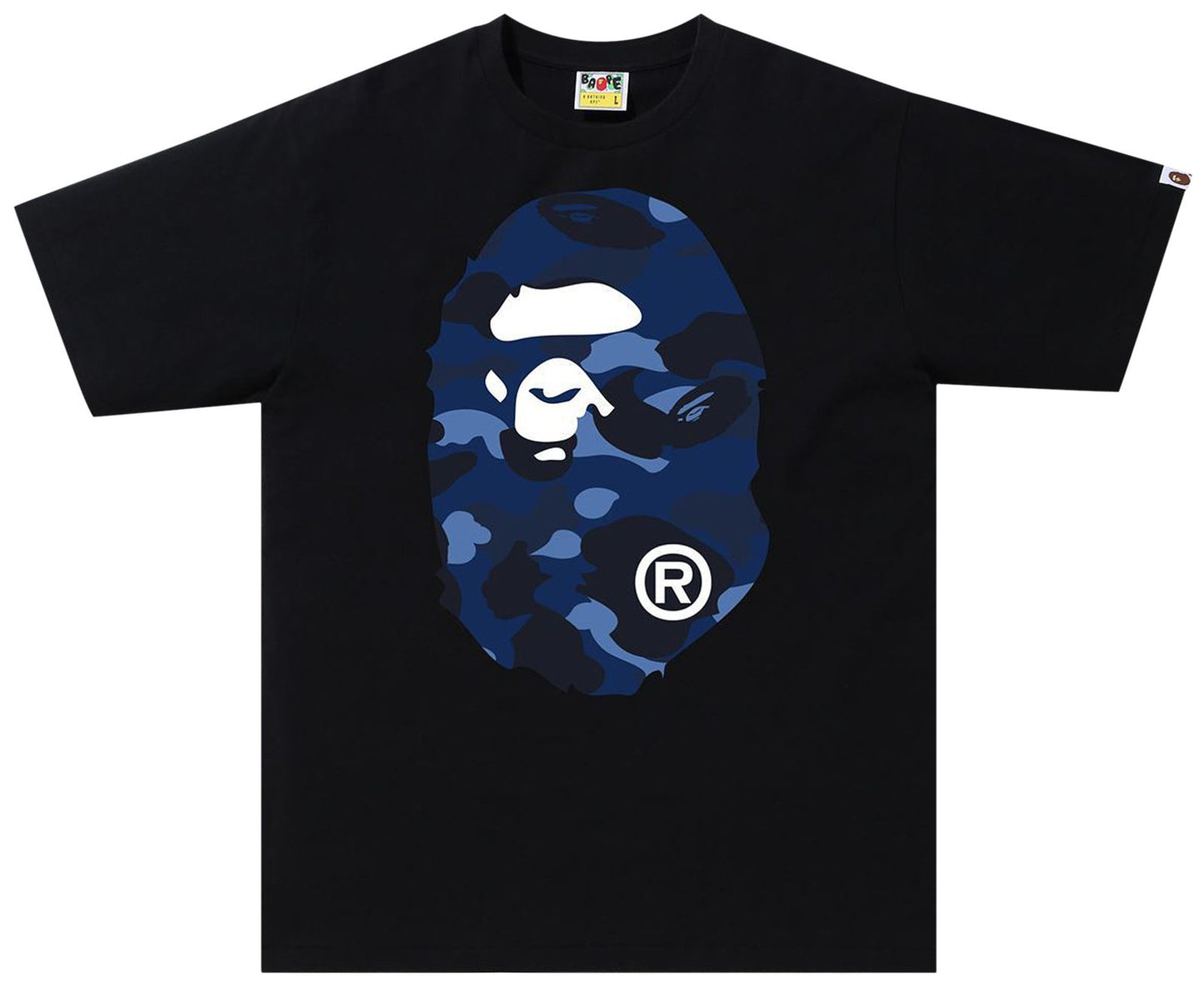 BAPE Big Head Navy Tee Black