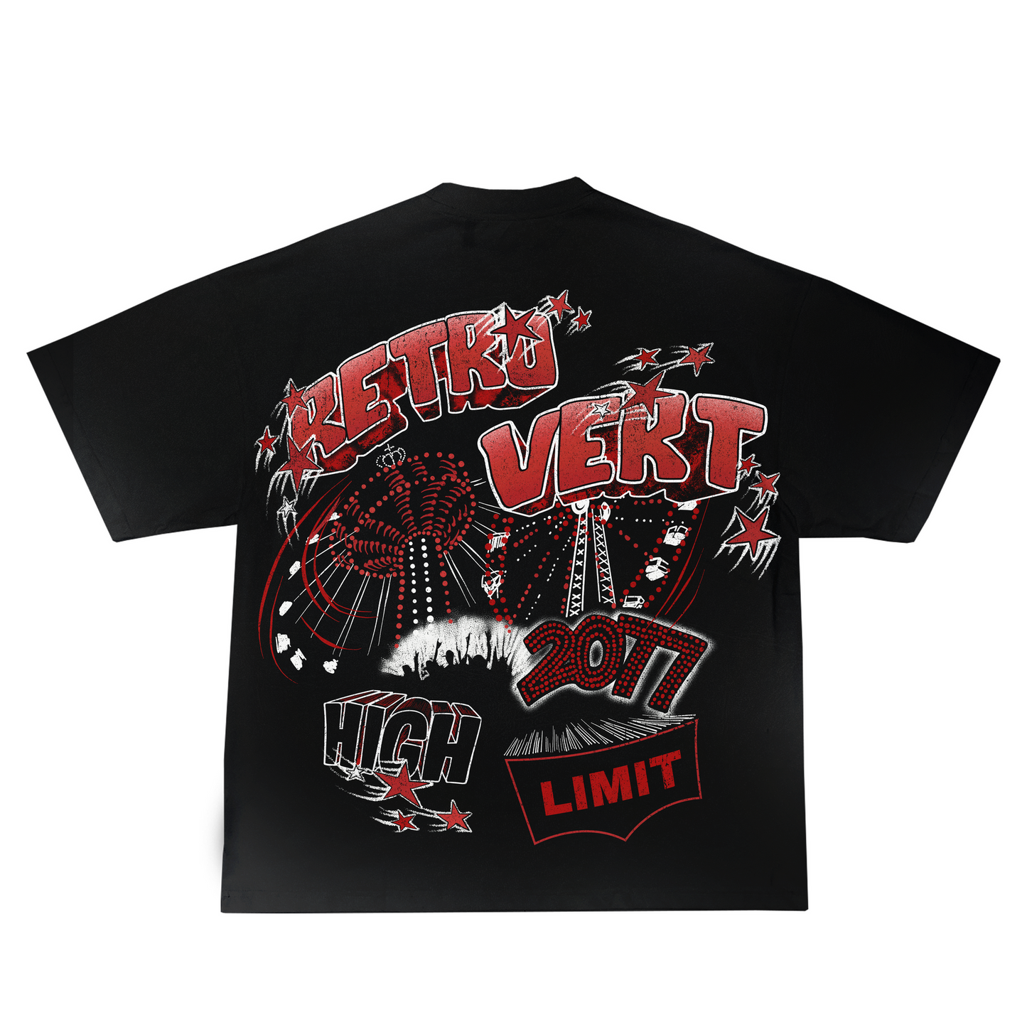 Retrovert Red Festival Tee Black
