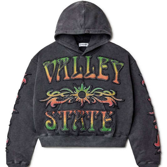VALE Tribal Pullover Hoodie Black