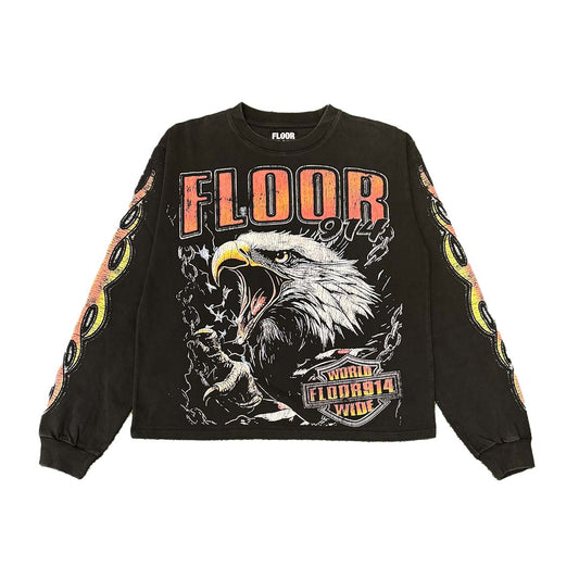 Floor914 Eagle Sky Striker Long Sleeve Tee Black