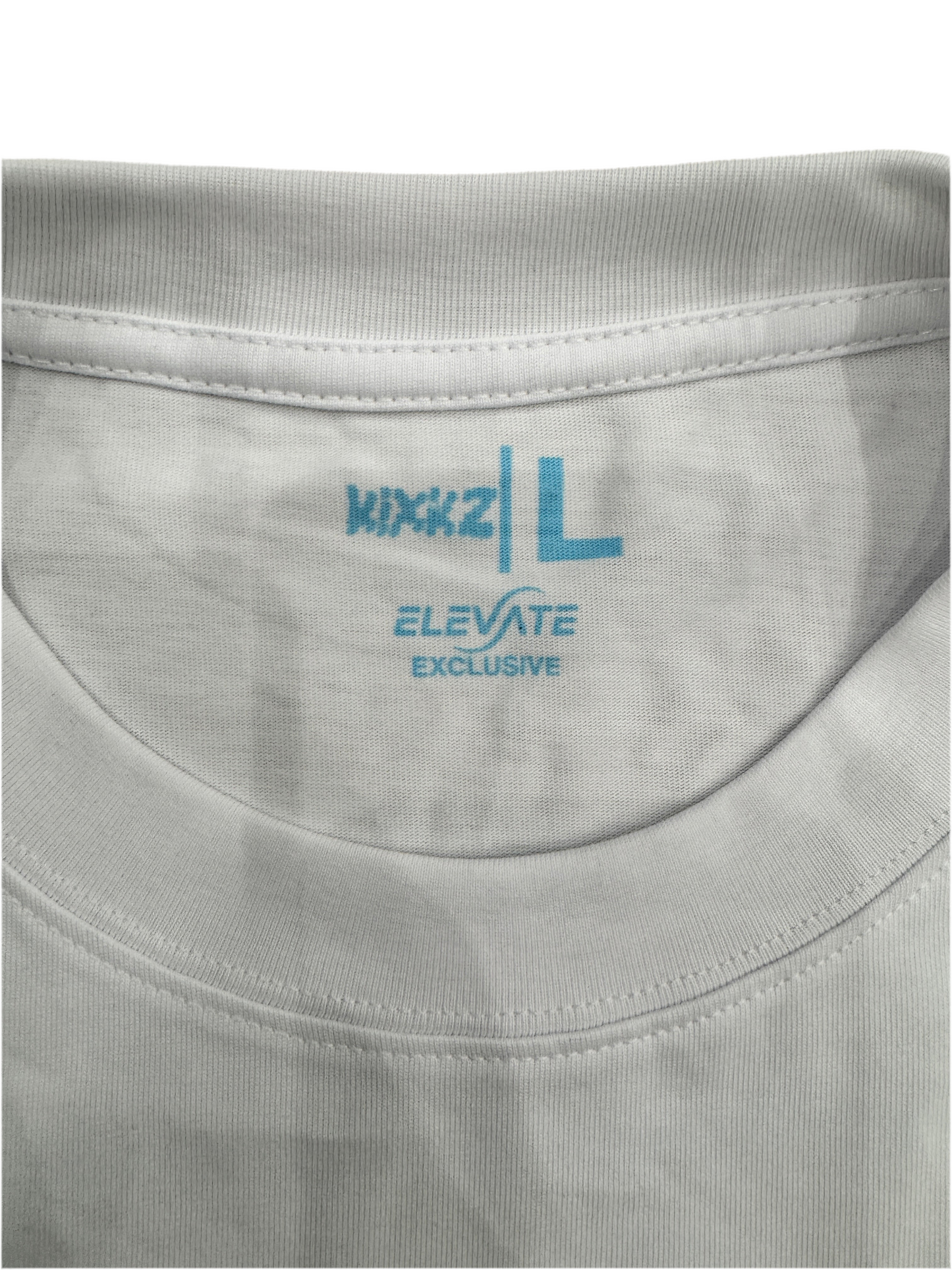 *Elevate Exclusive* IGWT Tee Baby Blue Letters White