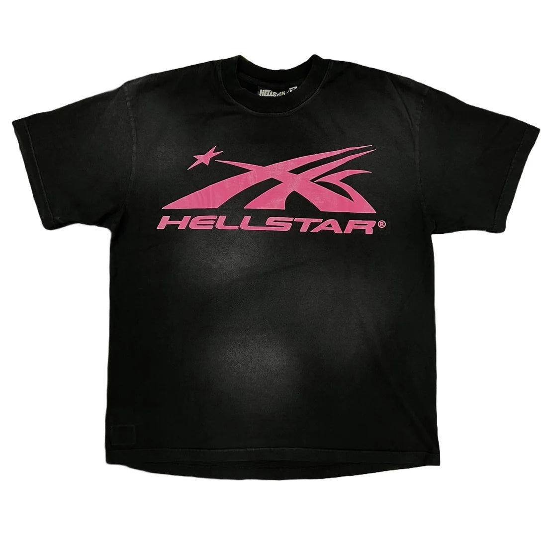 Hellstar Studios Sport Logo Gel Tee Pink Black