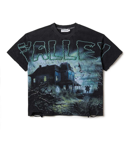 VALE Horror Distressed Tee Black