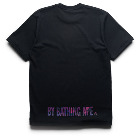 BAPE Purple Color Camo Ape Face Sta Tee Black