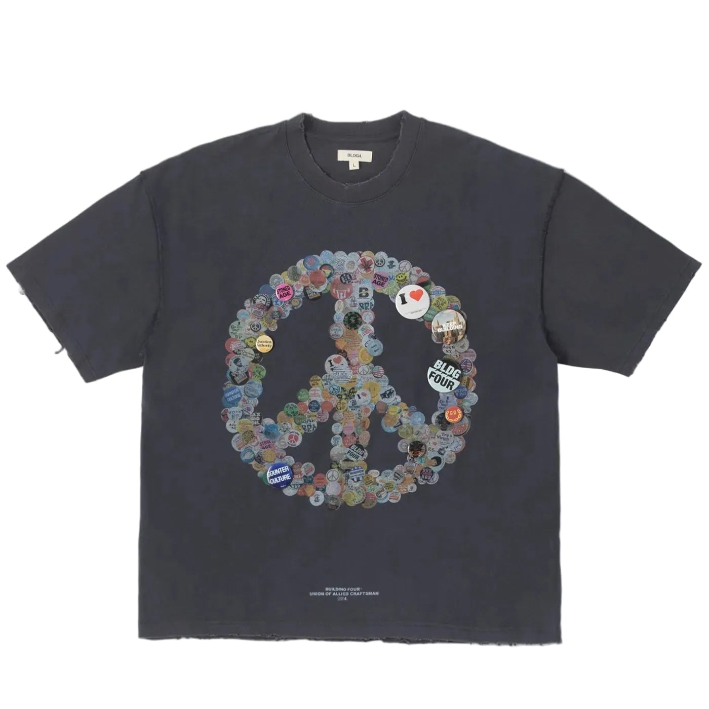 BLDG4 Rockefeller Pins Tee Charcoal