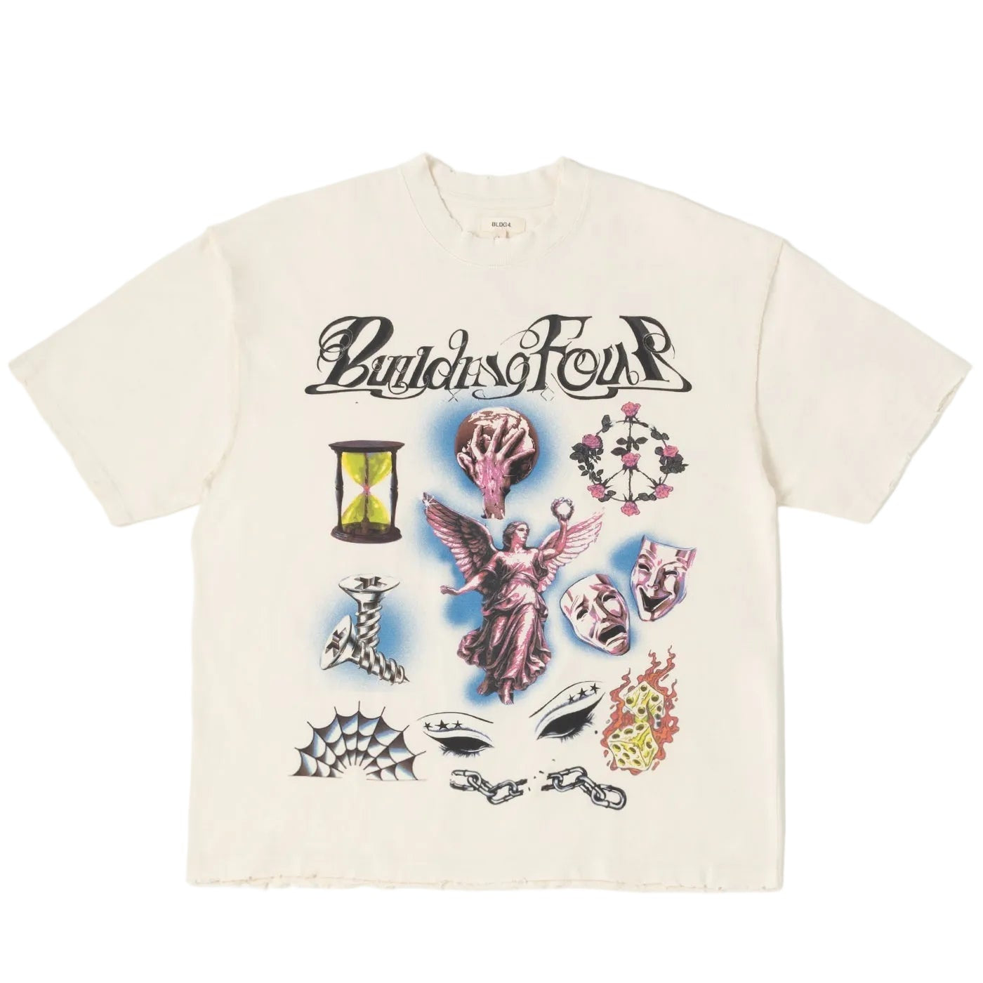 BLDG4 Dancing House Tee Antique White