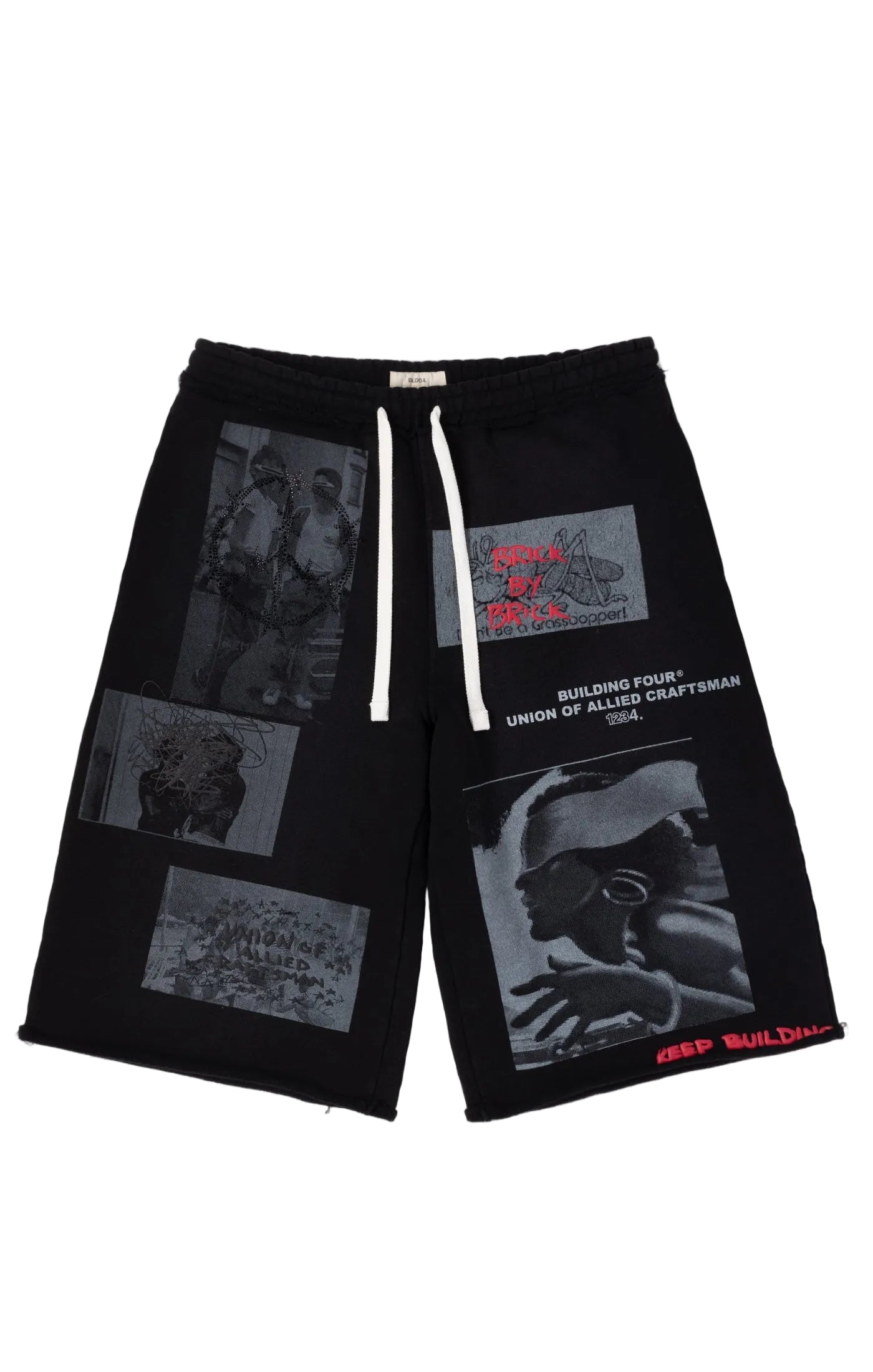 BLDG4 Palace Long Shorts Jet Black
