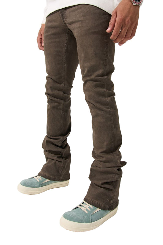 SERENEDE Starlat Stacked Jeans Brown