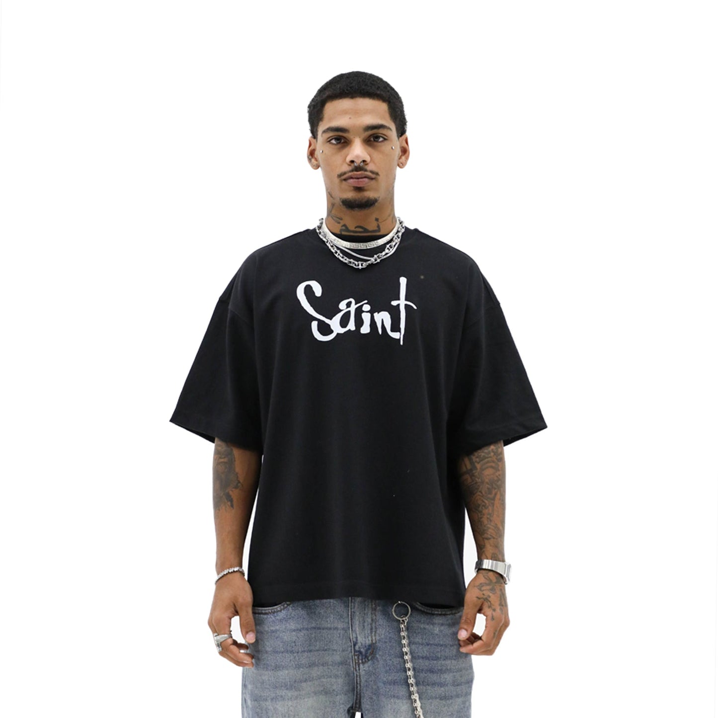 Heights District Arch Angel Tee Black