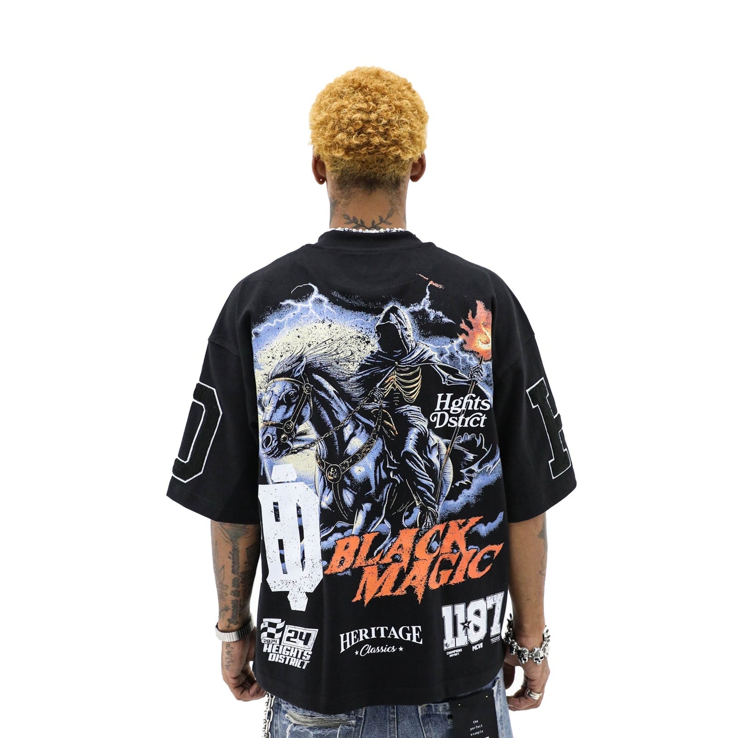 Heights District Black Magic Tee Black
