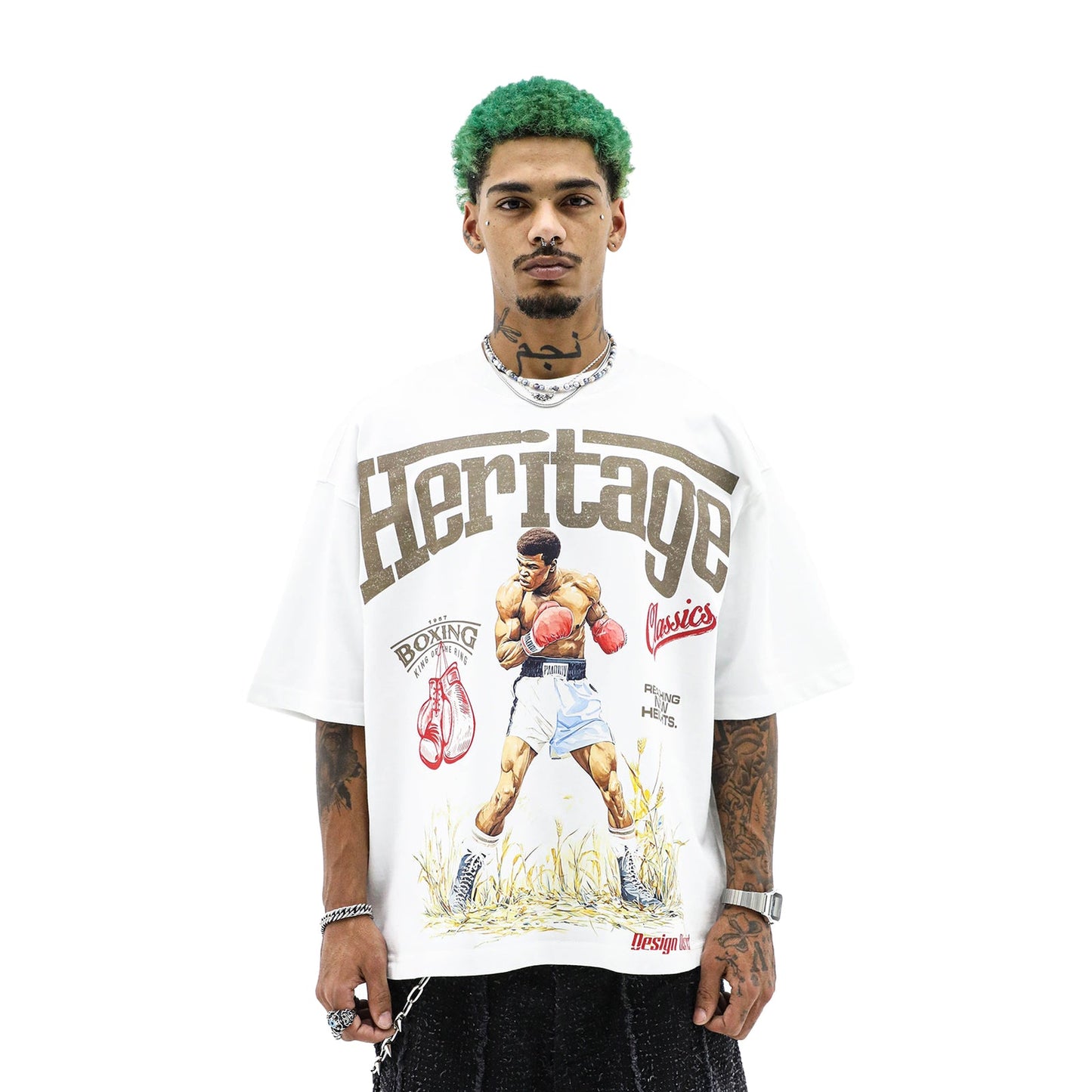 Heights District King Of The Ring Tee White