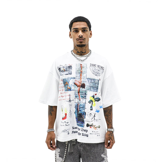 Heights District  Lost In The Deep Tee White