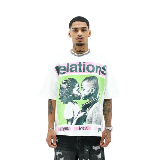 Heights District Anger Love Pain Tee White