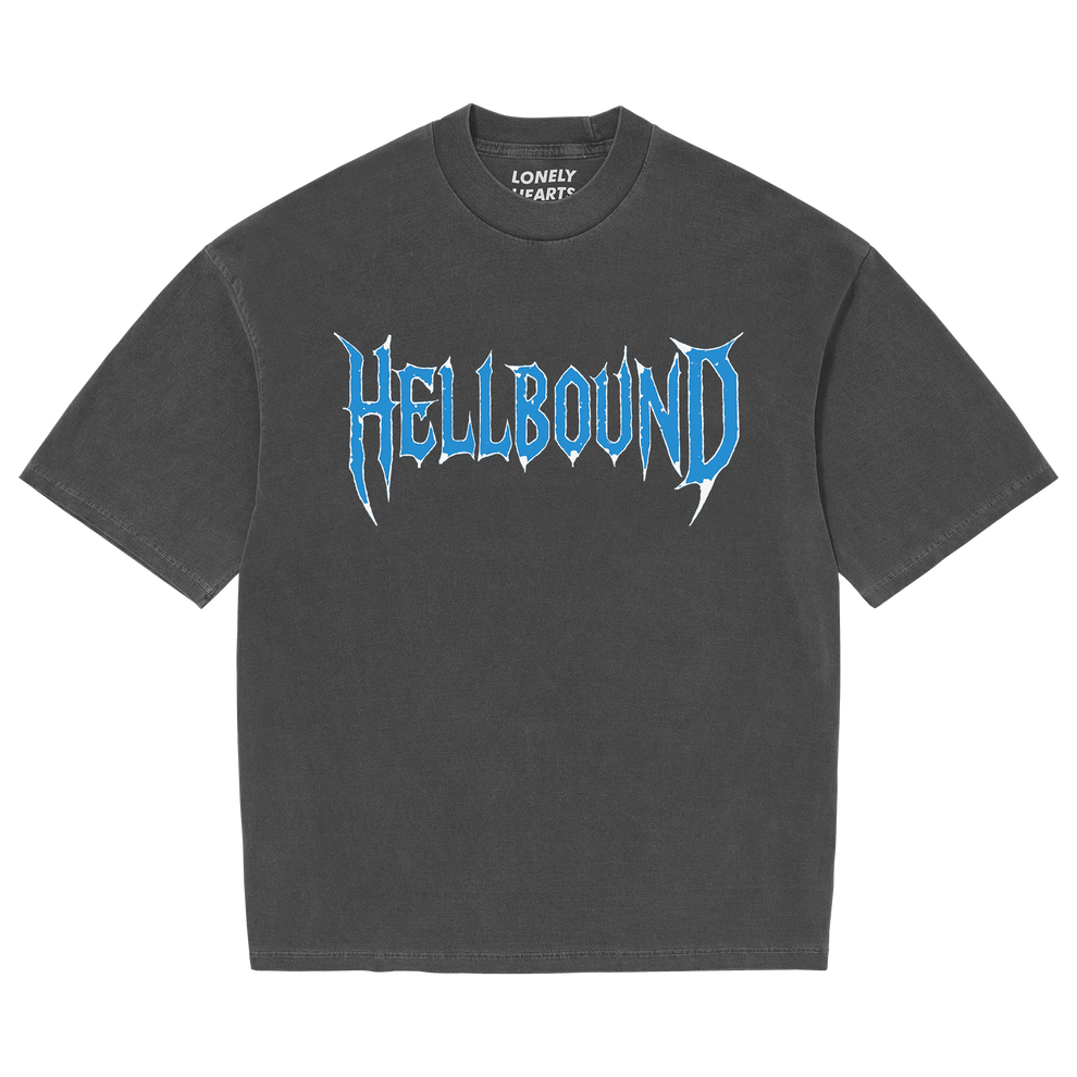 LHC Hellbound Skull Tee Charcoal Grey