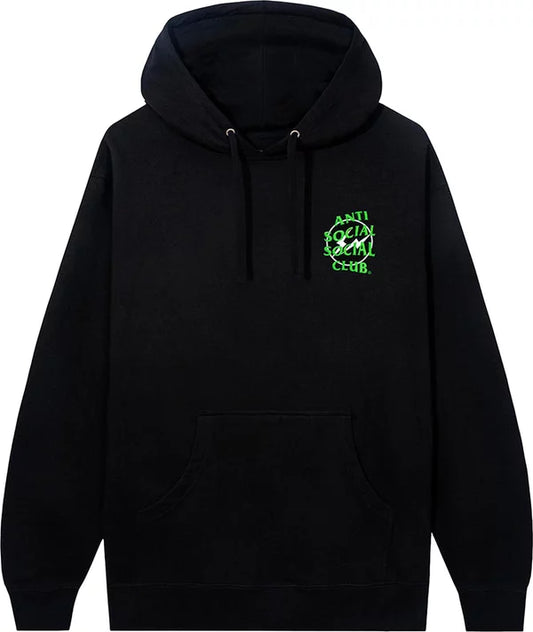 Anti Social Social Club Fragment Hoodie Black Green