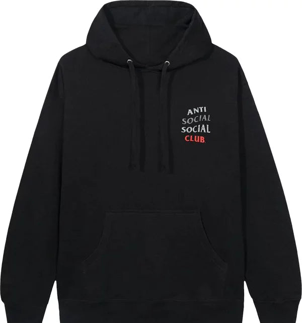 Anti Social Social Club 99 Retro Hoodie Black Red