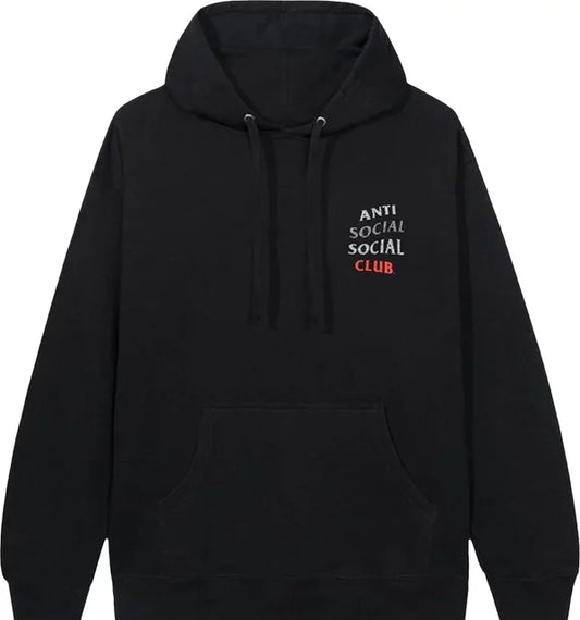 Anti Social Social Club 99 Retro Hoodie Black Red
