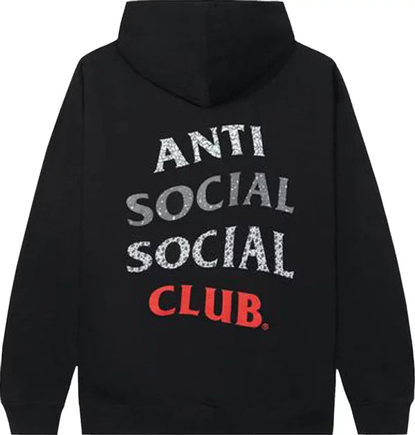 Anti Social Social Club 99 Retro Hoodie Black Red