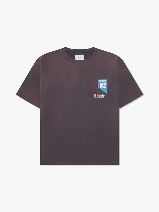 Rhude Racing 02 Tee Washed Black
