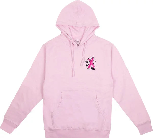 Anti Social Social Club Cancelled Hoodie Pink